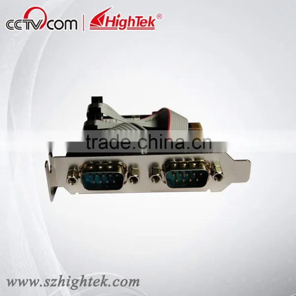 HighTek Low Profile Bracket 2-port RS-232 PCI-E Serial Card photo-2
