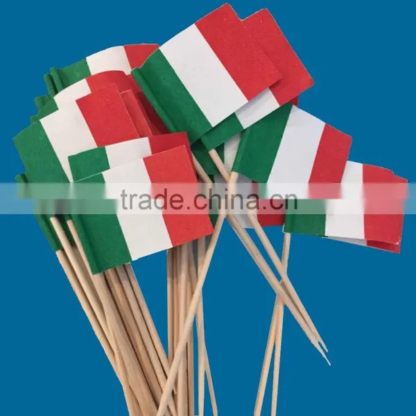 144pcs Party Picks Wooden Flag Toothpicks Wholesale photo-2