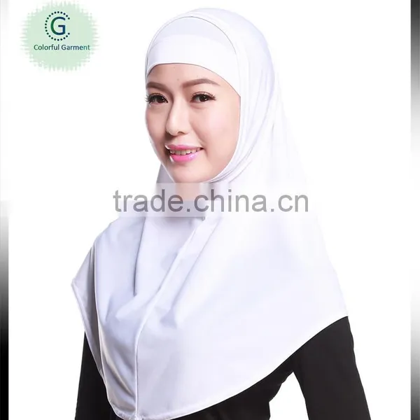 Super White Plain Viscose Girl Hijab photo-2