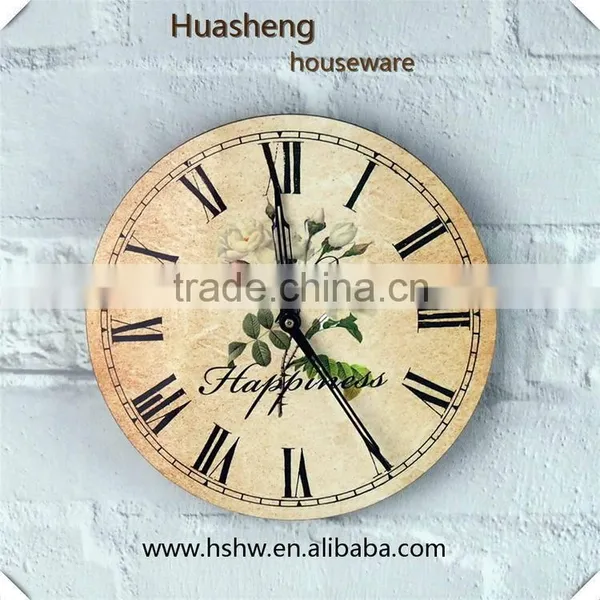 Heat Transfer Wooden Clock Dial Face photo-2