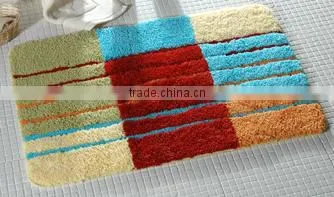 New Design Washsble Bathroom Mat no Har Removal Soft Rug Bathroom 2-piece Set Rug Mat photo-2