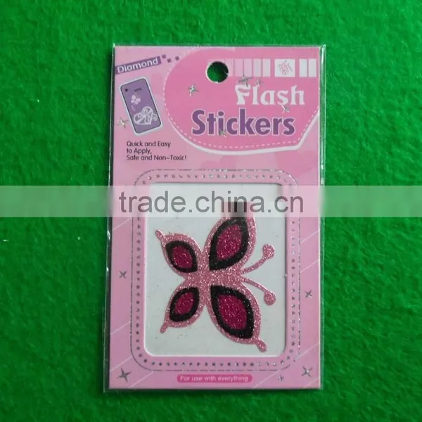 2015 New Arrived Butterfly Desigfn Multi-color Unique Elegant Nontoxic Tattoo Sticker Glitter photo-2
