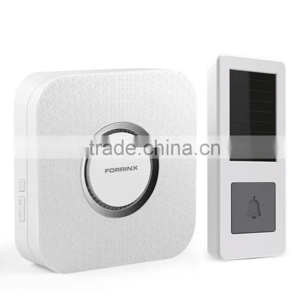 Forrinx Direct Supply 433MHZ Frequency AC 220v Wireless Doorbell With 52 Tune Songs to Select Water Proof Push Button photo-3
