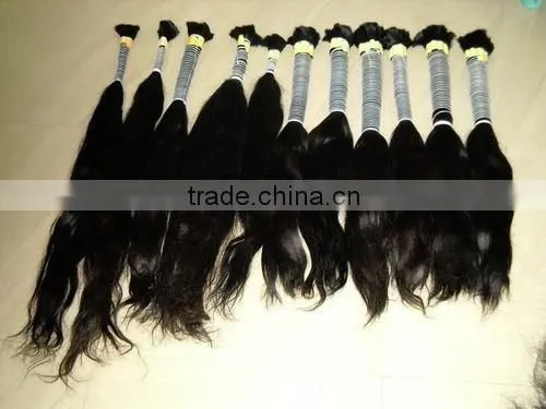 100% Unprocessed Indian Virgin Remy Human Hair Extension/bulk photo-4