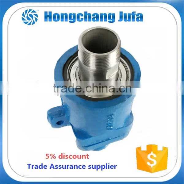 Dual Flow Passage Flange Connection Hydraulic Rotary Joints Water Swivel Joint photo-3