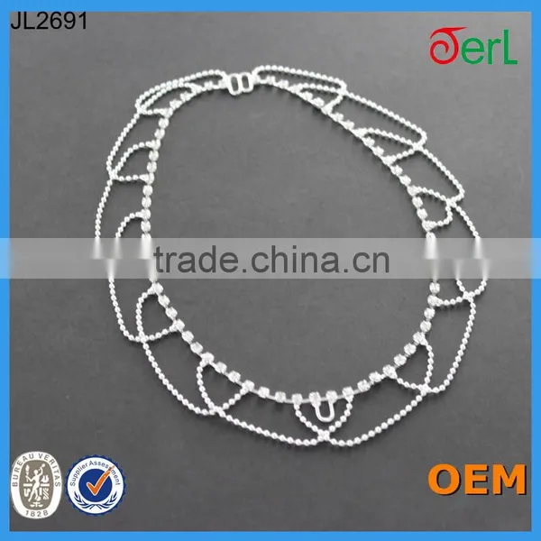 Crystal Cupchain Rhinestone Color Cup Chain for Women Rhinestone Necklace Chain photo-3