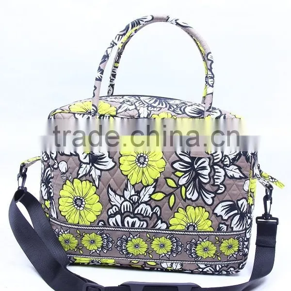 2016 Wholesales New Style Quilted Cotton Crossboby Shopping Tote Bag photo-2