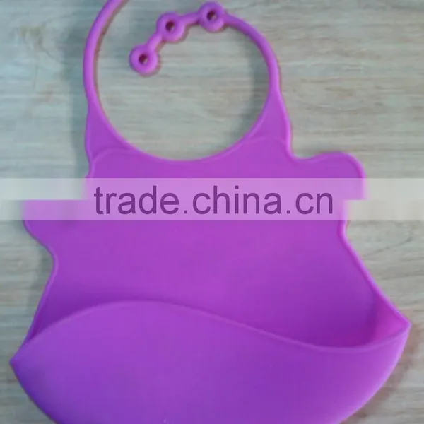 2015 New Can Customized Food Grade Silicone Adult Baby Bib photo-2