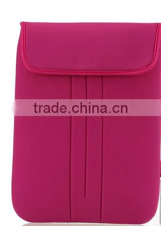 Hot Sale 12.5 Inch Shockproof Neoprene Laptop Sleeve Case Without Zipper With Flip Cover and Dot Printing photo-3