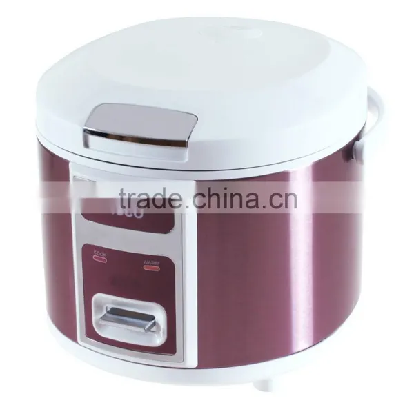 1.8L/10CUPS Purple Stainless Steel Deluxe Rice Cooker With Factory Price and CB Certificate photo-2
