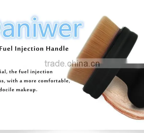 New Arrival O! Circle Oval Brush Style Foundation Makeup Air Brush Loose Powder Synthetic Hair Brush Big One photo-2