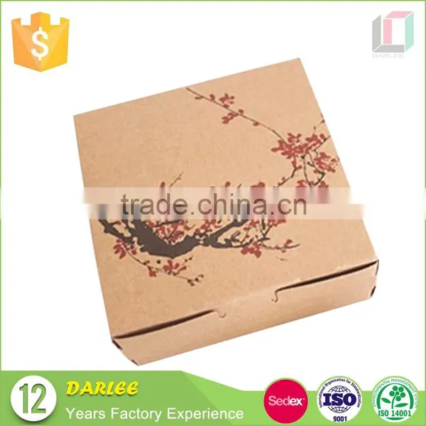 Eco-Friendly Handmade Brown Kraft Paper Pizza Box for Fast Food photo-2