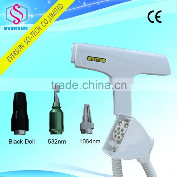 Q Switched Nd Yag Laser Tattoo Removal Machine EVERSUN 532nm / 1064nm Nd Yag Tattoo Laser Removal Machine Ruby Laser Q-switch Laser Mole Removal Machines photo-5