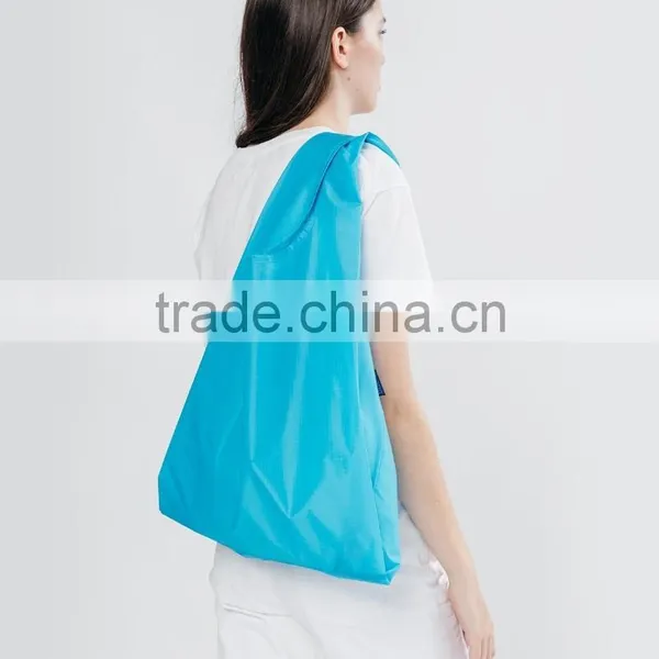 Reusable Grocery Bags | Foldable w/ Integrated String Pouch | Ripstop Nylon Tote photo-2