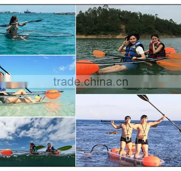 2 Person Clear Bottom Pedal Fish Kayak Made in China photo-3
