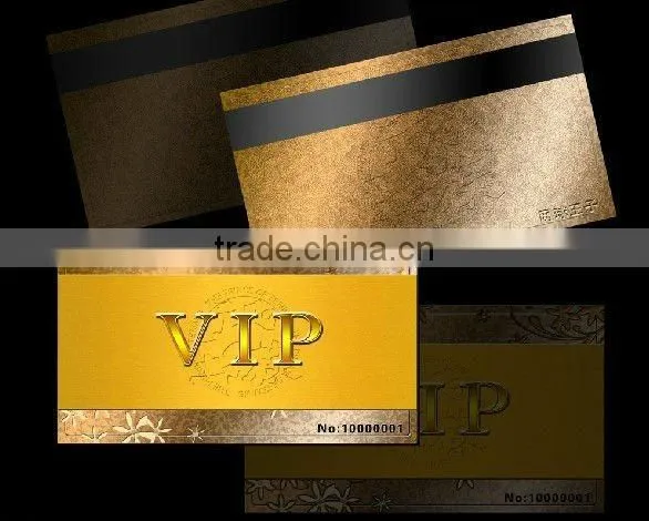 PVC Gold/Silver Hot Foil Stamping Cards photo-4