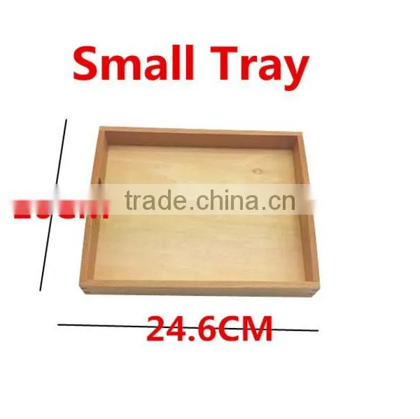 Custom Kindergarten Montessori Teaching Aids Wooden Serving Tray photo-5