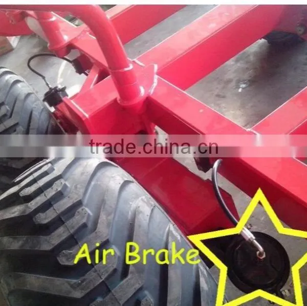 Forest Equipment Tractor Use Hydraulic Log Trailer Wood Trailer Timber Loading Trailer Log Wagon With Crane Grapple photo-6