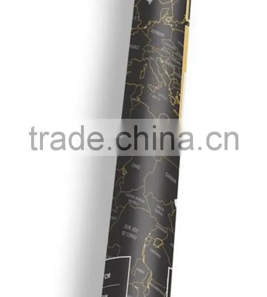 CT-750 Small Black Mini Map Black Luxury Creative Gifts World Edition Map photo-6