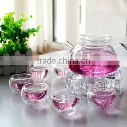 Newest Glass Teapot With Mug Antique Glass Teapot With Plunger photo-2