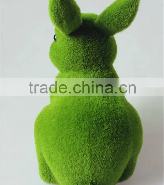 Home and Garden Easy Shopping Decorative 30cm Height Artificial Green Grass Moss Bunny Easter Rabbit E10 26T09 photo-4