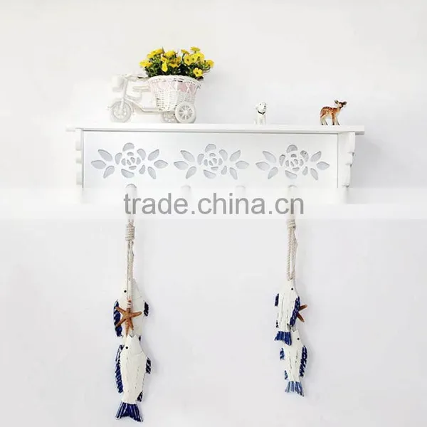 Elegant White Indoor Decoration Wall Hanging in Wooden photo-3