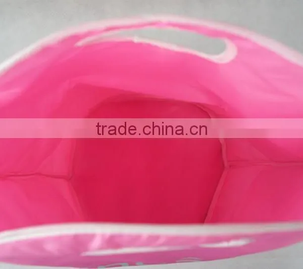 Cylinder Vertical Pearl Cotton Laundry Basket, Laundry Bucket photo-3