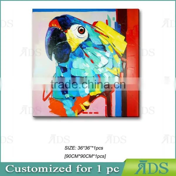 Abstract Birds Oil Painting On Canvas photo-4