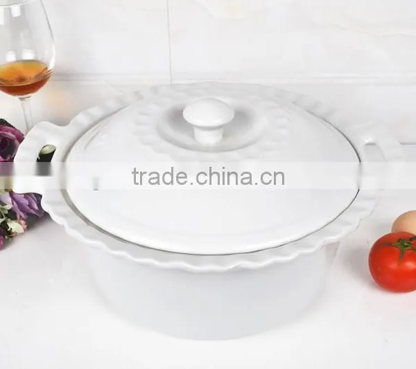 13" Ceramic White Comal photo-2