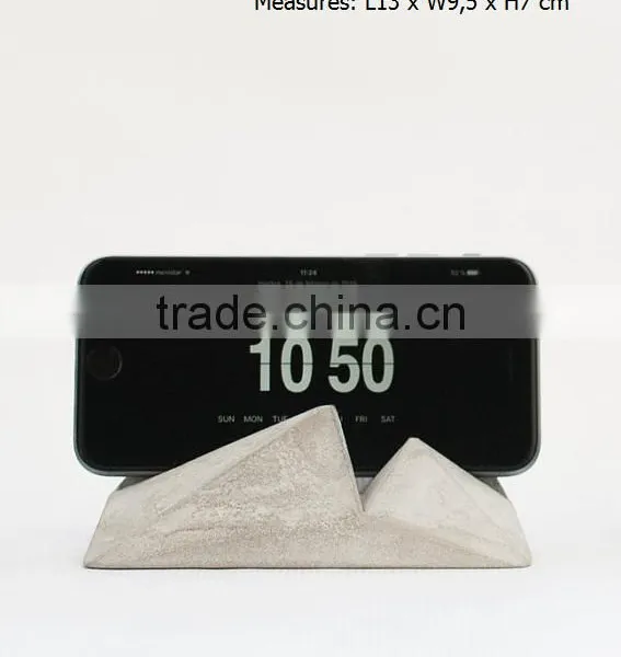 Office Set Modern Concrete Ipad Stand Cement Phone Holder for Table Deco photo-3