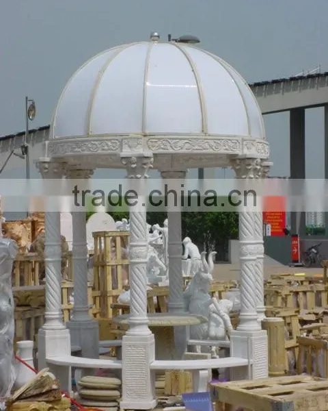 2015 New Design Garden Marble Column Gazeboe photo-4