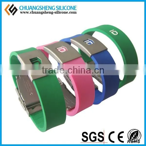 ID Bracelet With Silicone Material for the Old and Chirldren photo-4