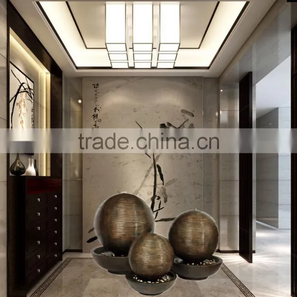Diameter 60cm Ball Shape Fiber Glass Water Fountain With Base photo-2