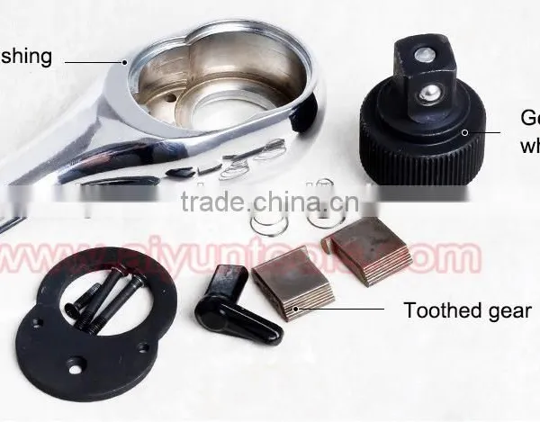 1/2" 3/8" 1/4" Ratchet Wrench (Socket Set) Quick Release Wrench 72t Cr-v photo-3
