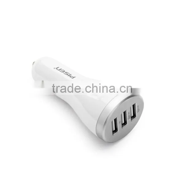Pisen Universal Smart Fast Charing 5V 1A 2.1A 2.4A 3 USB Wireless Car Charger Mobile Phone Accessories photo-2