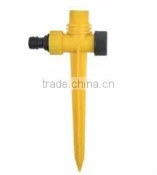 Swing Arm Sprinkler, CS-3009 Plastic Impulse Sprinkler With Plastic Wheel Base Plastic Lawn Sprinkler photo-3