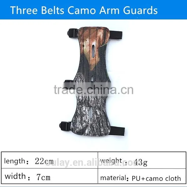 PU And Cowhide Archery Hunting Safe Arm Guards With 2 ,3 and 4 Straps photo-3
