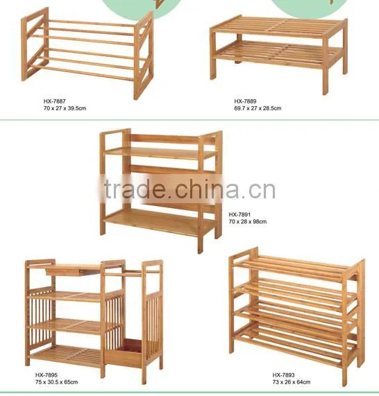 Wooden Bamboo Shoes Rack Stand photo-3