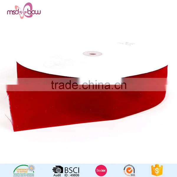 Promotion Christmas Decorative Red Velvet Ribbon photo-3