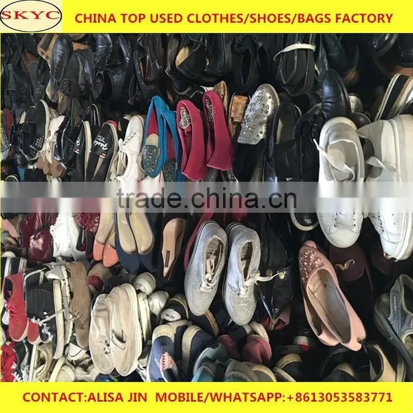 West Africa Used Shoes Buyers Ghana Second Hand Cream Sorted Mixed Shoes in Dongguan Used Clothing and Shoes Warehouse photo-5