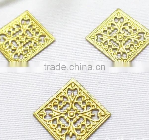 Hollow Flower Garment Accessories Brass Flower Shoe Bag Hair Accessories Fashion Jewelry Accessories photo-4
