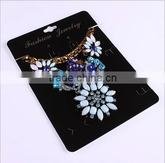 Custom Printed Necklace Earring Cards/custom Jewelry Cards in Black for Jewellery Display photo-4