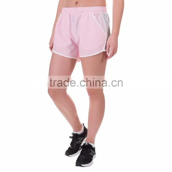 MGOO Hot Sale 100% Polyester Women Crossfit Shorts Transparent White Binding Dri Fit Shorts photo-4