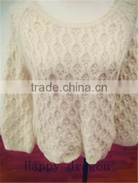 100% Cotton Sweater Designs for Girls ,2014new Fashion Design Sweater,wholesale China Latest Design Sweaters for Young Ladies