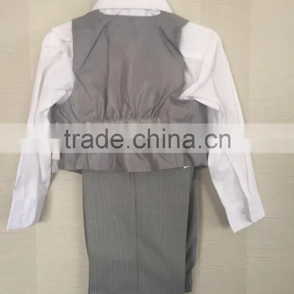 2017 New Style Latest Design China High Quality 3 Piece Cheap TR Boy Suit Factory photo-5