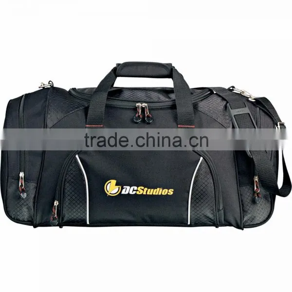 Triton Weekender 24" Carry-All Duffel Bag - Has Bottom Board With Feet, Large Zippered Main Compartment and Comes With Your Logo photo-2