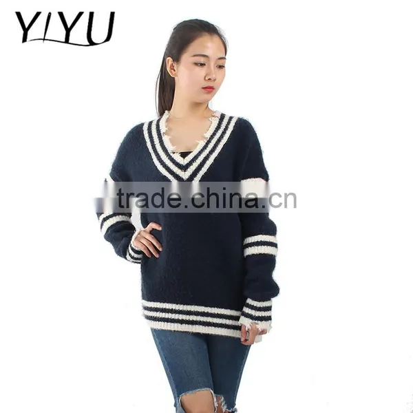 Wholesale Fuzzy Sweater High Quality School Uniform Sweater