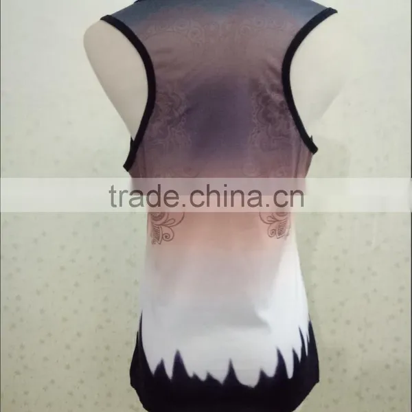 2017 Manufacturers Selling in Europe and the Printed Women's Sexy V-neck Sleeveless T-shirt photo-4