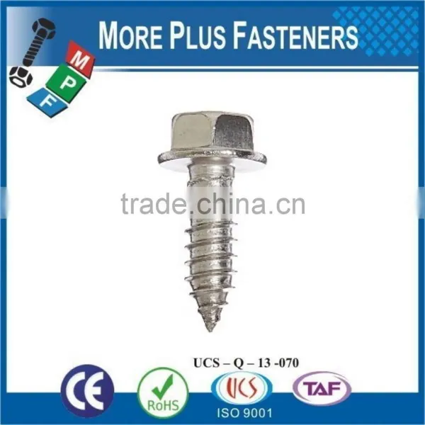 Made in Taiwan Bright Zinc Stainless Steel Zinc Plated Flange Hex Taping Screw photo-6