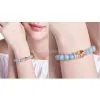 Aquamarine Crystal Bracelet Natural for Lover Birthday Gift Natural Crystal+DIY Creation photo-3